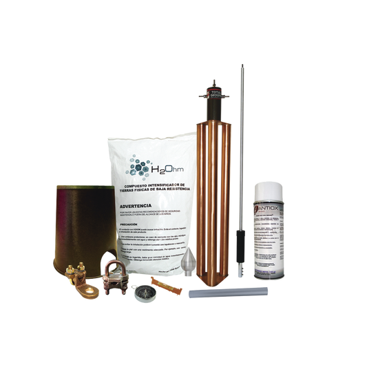 Kit Pararrayo con Accesorios de InstalaciÃ³n en Torre para ProtecciÃ³n de 80 m de DiÃ¡metro.