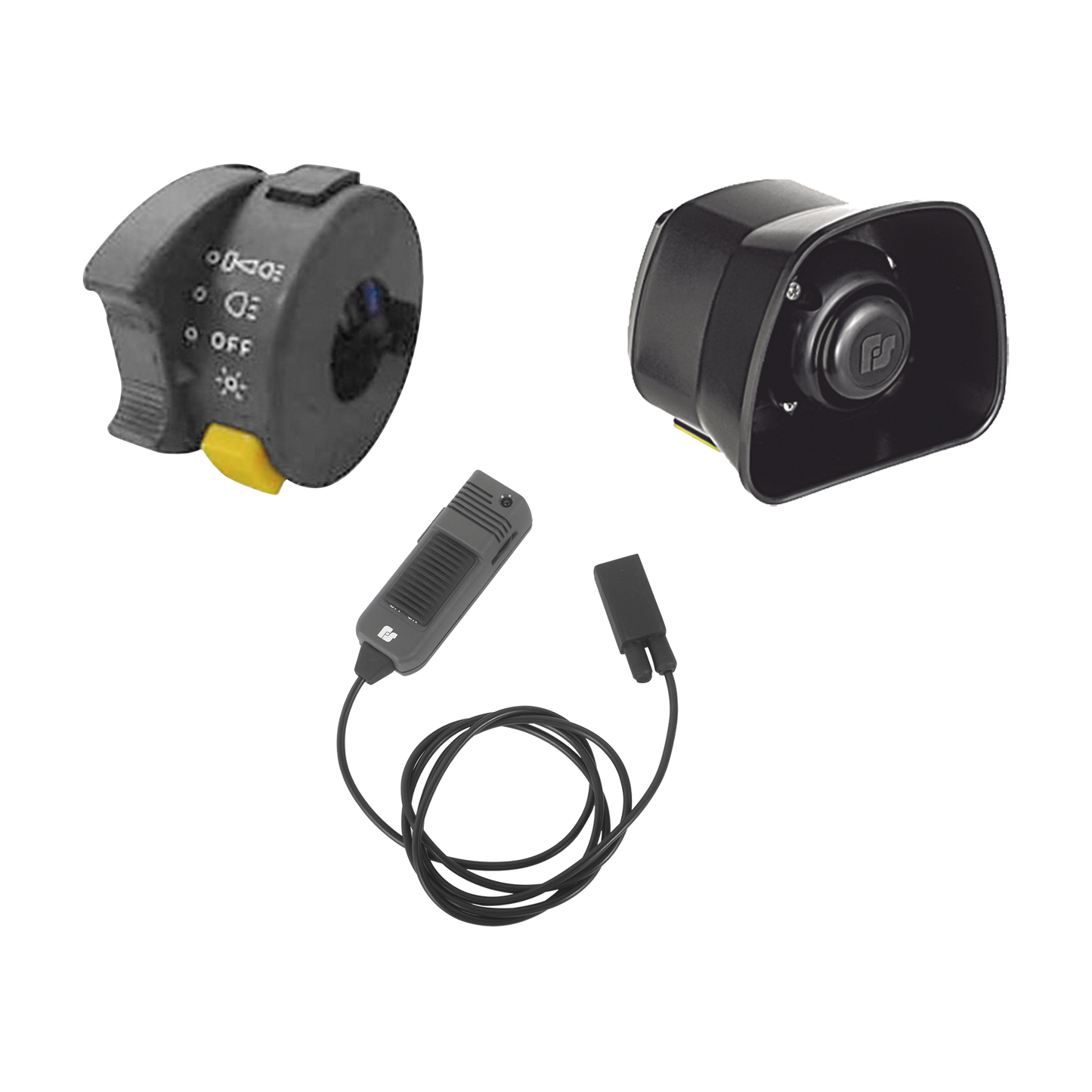 Kit Para Motocicleta FEDERAL SIGNAL , Sirena/Bocina de 30 Watt, Controlador y MicrÃ³fono