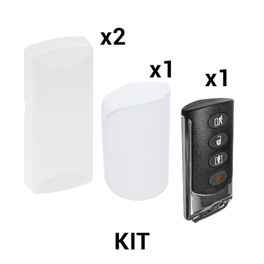 KIT BÃ¡sico Sensores InalÃ¡mbricos - Incluye 2 Contactos MagnÃ©ticos, 1 PIR y 1 Llavero - Compatibles con Honeywell y PRO4GEN2