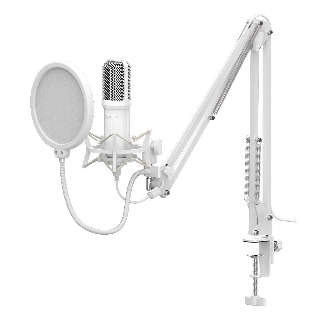 Kit de MICROFONO C/SOPORTE XZ260 BLANCO. XZKMC1W.
