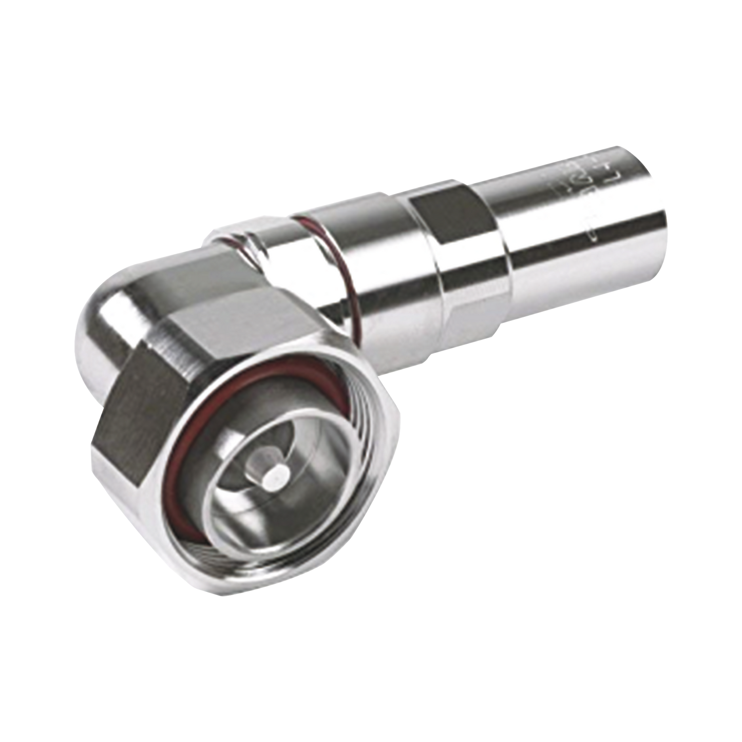 Conector DIN 7-16 Macho en Ãngulo Recto para LDF4-50A, PIN Cautivo