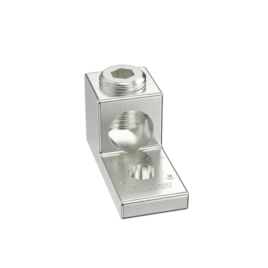 Terminal tipo Lengüeta Recta de Aluminio con Agujero 1/4", y Barril para Cable #14 - 2/0 AWG | PANDUIT