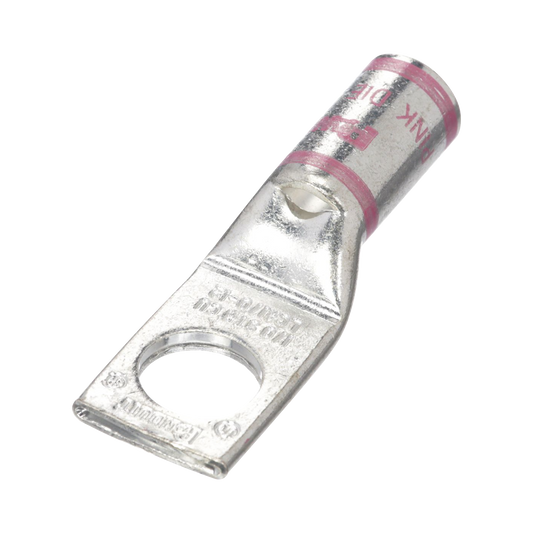 Terminal Conector Barril de 1 Orificio 1/2", con Talón para Mirilla, para cable 1/0 AWG. | PANDUIT