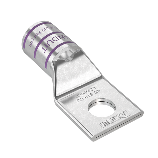 Terminal de Compresión de Cobre con Orificio 3/8", para Cable 4/0 AWG. 10 Piezas | PANDUIT