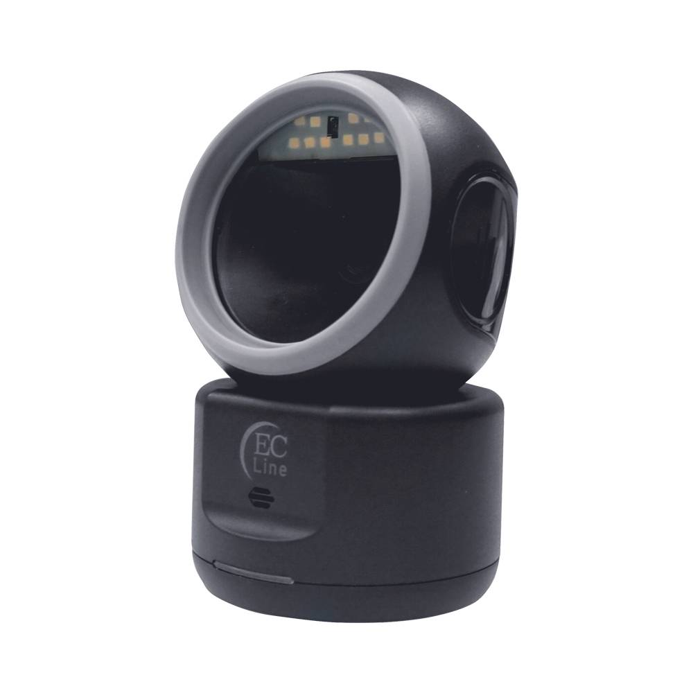 Lector de Código de Barras  2D EC LINE. (EC-2600-2D). Escaneo continuo por inducción automática. Interfaz: USB. Capaz de leer códigos 1D, 2D en papel/pelíc