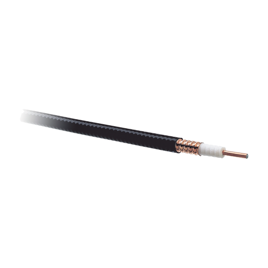 Cable coaxial Heliax de 7/8". Cobre corrugado. 100% Blindado. Retazo de 20 metros.