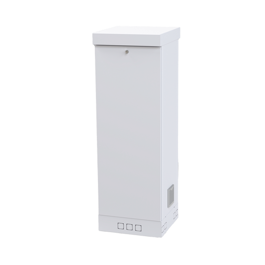Gabinete para Piso, Capacidad, 31 Unidades de Rack, Doble puerta y Postes frontales e intermedios ajustables, Color Blan