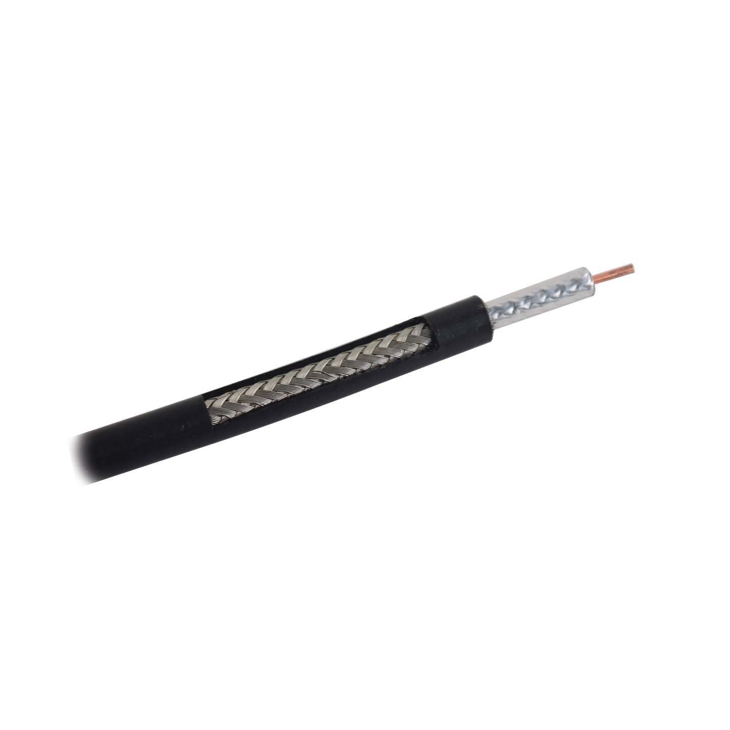 Carrete de 100m, Cable Coaxial RG-58 LMR-195, Baja PÃ©rdida de 50 Ohms, Conductor de Cobre SÃ³lido