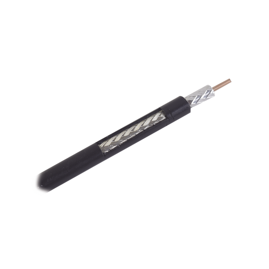 20 aÃ±os de servicio al exterior, Bobina de 305m, Cable Coaxial de 75 Ohms, Conductor de Cobre SÃ³lido