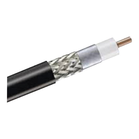 Carrete de 305m de Cable Coaxial Tipo RG-8 50 Ohms C/Conductor de Aluminio recubierto de Cobre Estañado y Malla D/ de Al