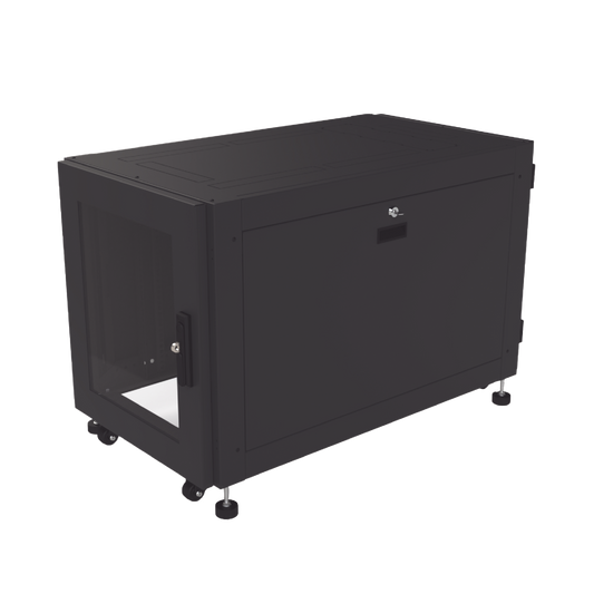 Gabinete Profesional de Piso para Telecomunicaciones de 12UR, 1000 mm Profundidad. | LINKEDPRO BY EPCOM