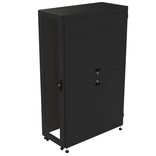 Gabinete para Telecomunicaciones Rack Estándar de 19", 42UR, 600 mm Ancho x 1200 mm Profundidad. Fabricado en Acero. | L