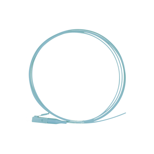 Pigtail de Fibra Óptica Simplex LC, PVC, OM4 50/125, Aqua, 1 metro | LINKEDPRO BY EPCOM