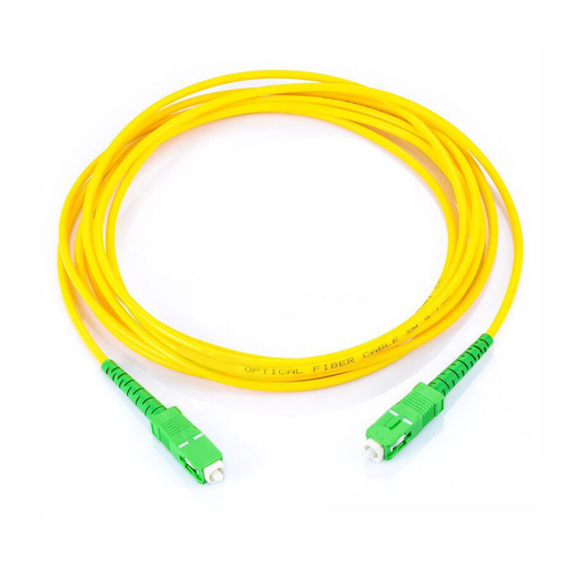 Jumper de Fibra Óptica Monomodo SC/APC SC/APC Simplex, color amarillo, 2 metros | LINKEDPRO BY EPCOM