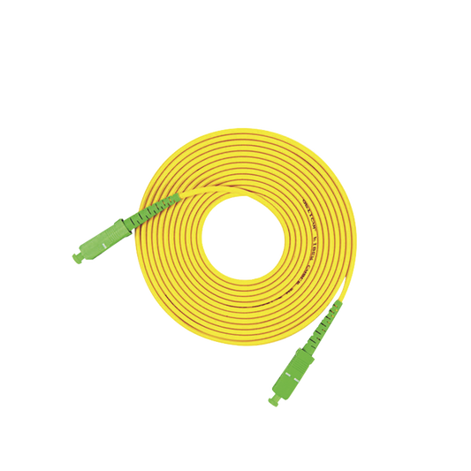 Jumper de Fibra Óptica Monomodo SC/APC-SC/APC Simplex, color amarillo, 3 metros | LINKEDPRO BY EPCOM