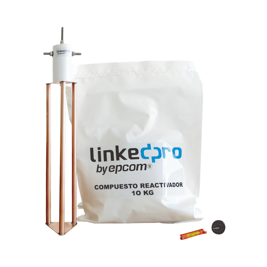Electrodo para Corriente Máxima de 30 Amp. con Compuesto Mejorador de Terreno | LINKEDPRO BY EPCOM
