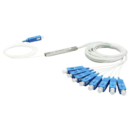 Splitter (Divisor Óptico) tipo PLC, de 1x8, conectores SC/UPC | LINKEDPRO BY EPCOM