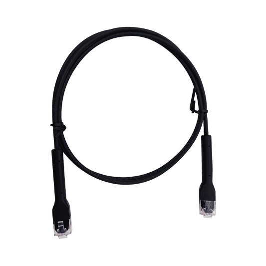 Cable de Parcheo Ultra Slim Con Bota Flexible UTP Cat6 - 1.5 m Negro Diámetro Reducido | LINKEDPRO BY EPCOM