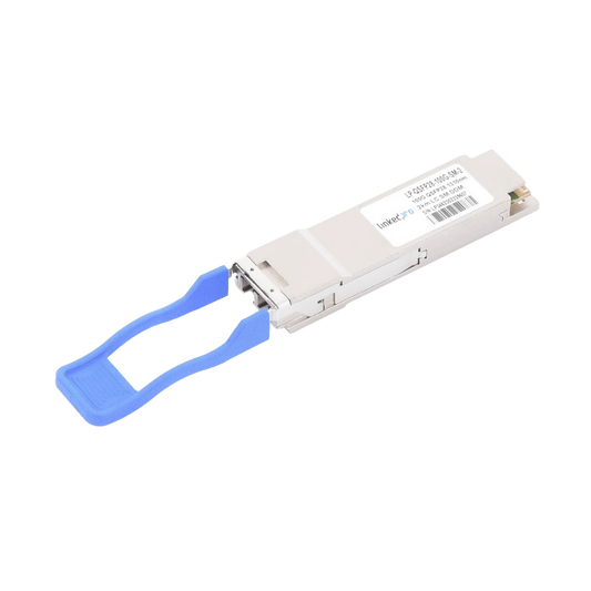 Transceptor Óptico QSFP28 (Mini-Gbic) / Monomodo 1310 nm / 100 Gbps / 100GBASE-LR4 / Conectores LC/UPC Dúplex / DDM / Ha