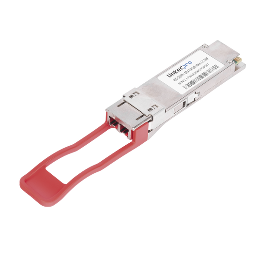 Transceptor Óptico QSFP+ (Mini-Gbic) / Monomodo 1310 nm / 40 Gbps / 40GBASE-ER4 /Conectores LC/UPC Dúplex / DDM / Hasta 