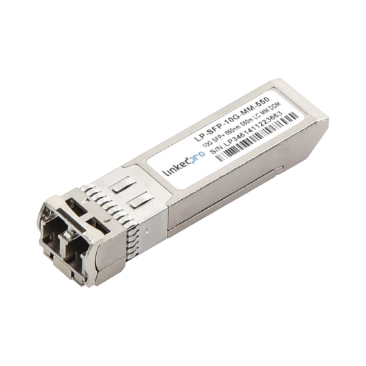 Transceptor Óptico SFP+ (Mini-Gbic) / Multimodo 850 nm / 10 Gbps / 10GBASE-SR / Conectores LC/UPC Dúplex / DDM / Hasta 5