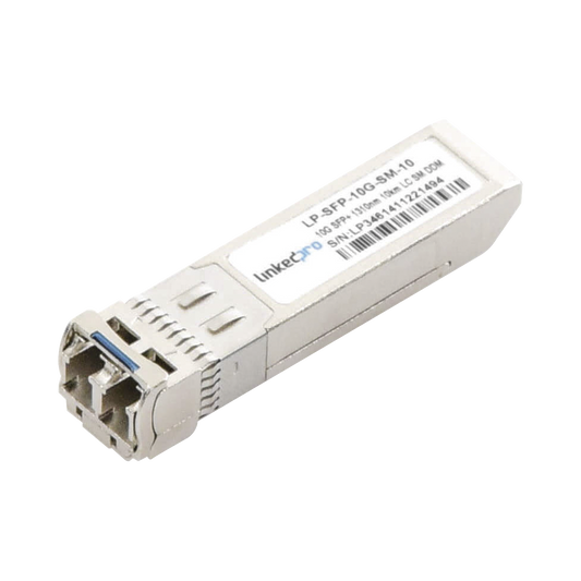 Transceptor Óptico SFP+ (Mini-Gbic) / Monomodo 1310 nm / 10 Gbps / 10GBASE-LR / Conectores LC/UPC Dúplex / DDM / Hasta 1