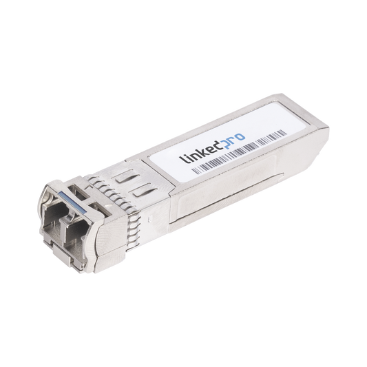 Transceptor Óptico SFP+ (Mini-Gbic) / Monomodo 1550 nm / 10 Gbps / 10GBASE-ER / Conectores LC/UPC Dúplex / DDM / Hasta 4