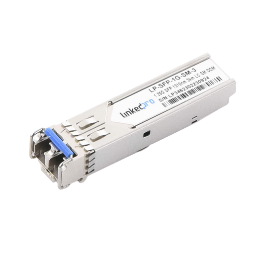 Transceptor Óptico SFP (Mini-Gbic) / Monomodo 1310 nm / 1.25 Gbps / 1000BASE-EX / Conectores LC/UPC Dúplex / DDM / Hasta
