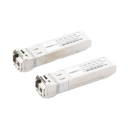 Transceptores Ópticos Bidireccionales SFP+ (Mini-Gbic) / Monomodo 1270 & 1330 nm / 10 Gbps / 10GBASE-BX / Conector LC/UP