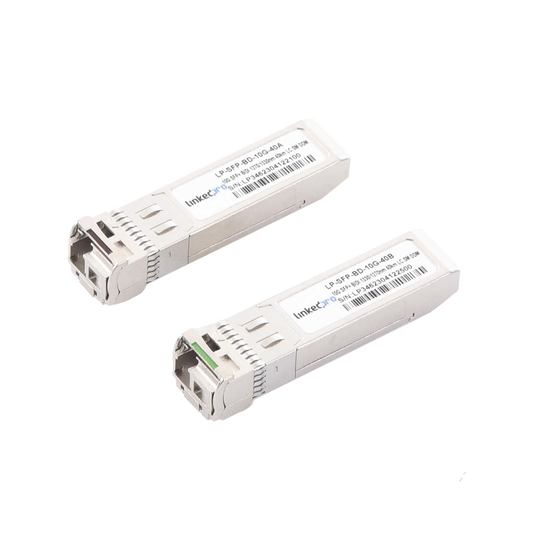 Transceptores Ópticos Bidireccionales SFP+ (Mini-Gbic) / Monomodo 1270 & 1330 nm / 10 Gbps / 1000BASE-BX / Conector LC/U