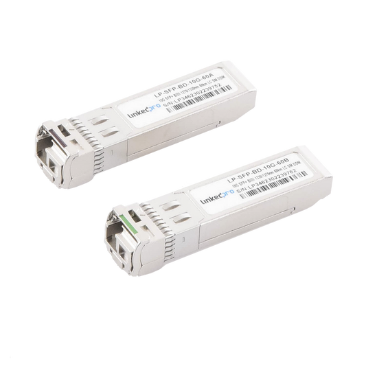 Transceptores Ópticos Bidireccionales SFP+ (Mini-Gbic) / Monomodo 1270 & 1330 nm / 10 Gbps / 10GBASE-BX / Conector LC/UP