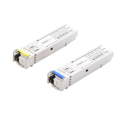 Transceptores Ópticos Bidireccionales SFP (Mini-Gbic) / Monomodo 1310 & 1550 nm / 1.25 Gbps / 1000BASE-BX / Conector LC/