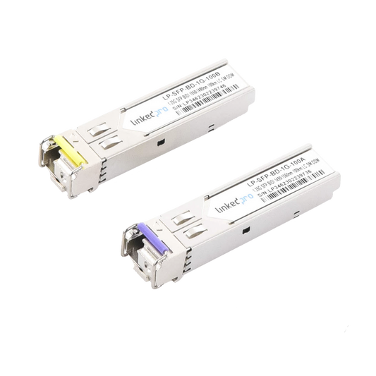 Transceptores Ópticos Bidireccionales SFP (Mini-Gbic) / Monomodo 1490 & 1550 nm / 1.25 Gbps / 1000BASE-BX / Conector LC/