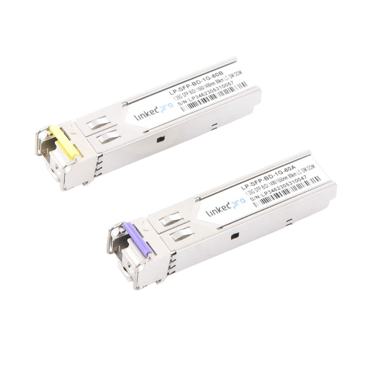 Transceptores Ópticos Bidireccionales SFP (Mini-Gbic) / Monomodo 1490 & 1550 nm / 1.25 Gbps / 1000BASE-BX / Conector LC/