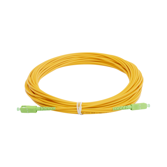 Jumper de Fibra Óptica Monomodo SC/APC - SC/APC Simplex, color amarillo, 15 metros | LINKEDPRO BY EPCOM