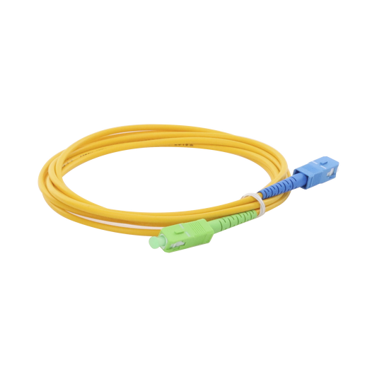 Jumper de Fibra Óptica Monomodo SC/APC-SC/UPC Simplex de 2 metros, 3mm | LINKEDPRO BY EPCOM