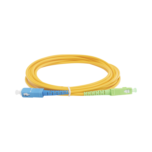Jumper de Fibra Óptica Monomodo SC/APC-SC/UPC Simplex de 3 metro, 3mm | LINKEDPRO BY EPCOM