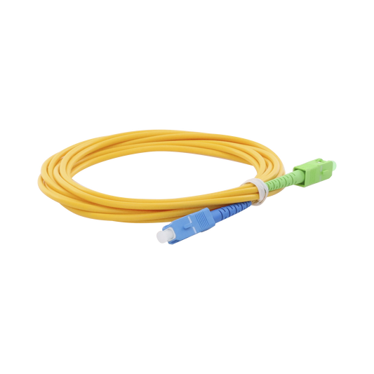 Jumper de Fibra Óptica Monomodo SC/UPC-SC/APC Simplex, color amarillo, 3 metros, 3 mm | LINKEDPRO BY EPCOM