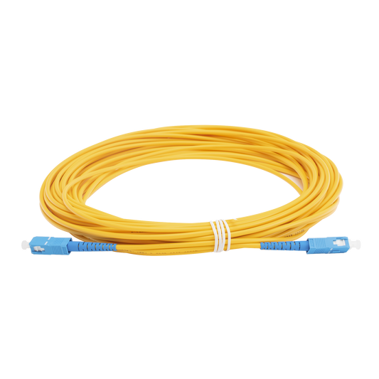 Jumper de Fibra Óptica Monomodo SC/UPC - SC/UPC Simplex, color amarillo, 15 metros | LINKEDPRO BY EPCOM
