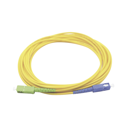 Jumper de Fibra Óptica Monomodo SC/UPC SC/APC Simplex, color amarillo 1 metro, 2mm | LINKEDPRO BY EPCOM