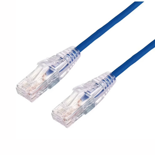 Cable de Parcheo Slim UTP Cat6A - 3 m Azul, Diámetro Reducido (28 AWG) | LINKEDPRO BY EPCOM