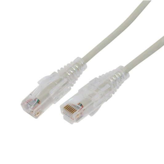 Cable de Parcheo Slim UTP Cat6A - 5 m Gris, Diámetro Reducido (28 AWG) | LINKEDPRO BY EPCOM