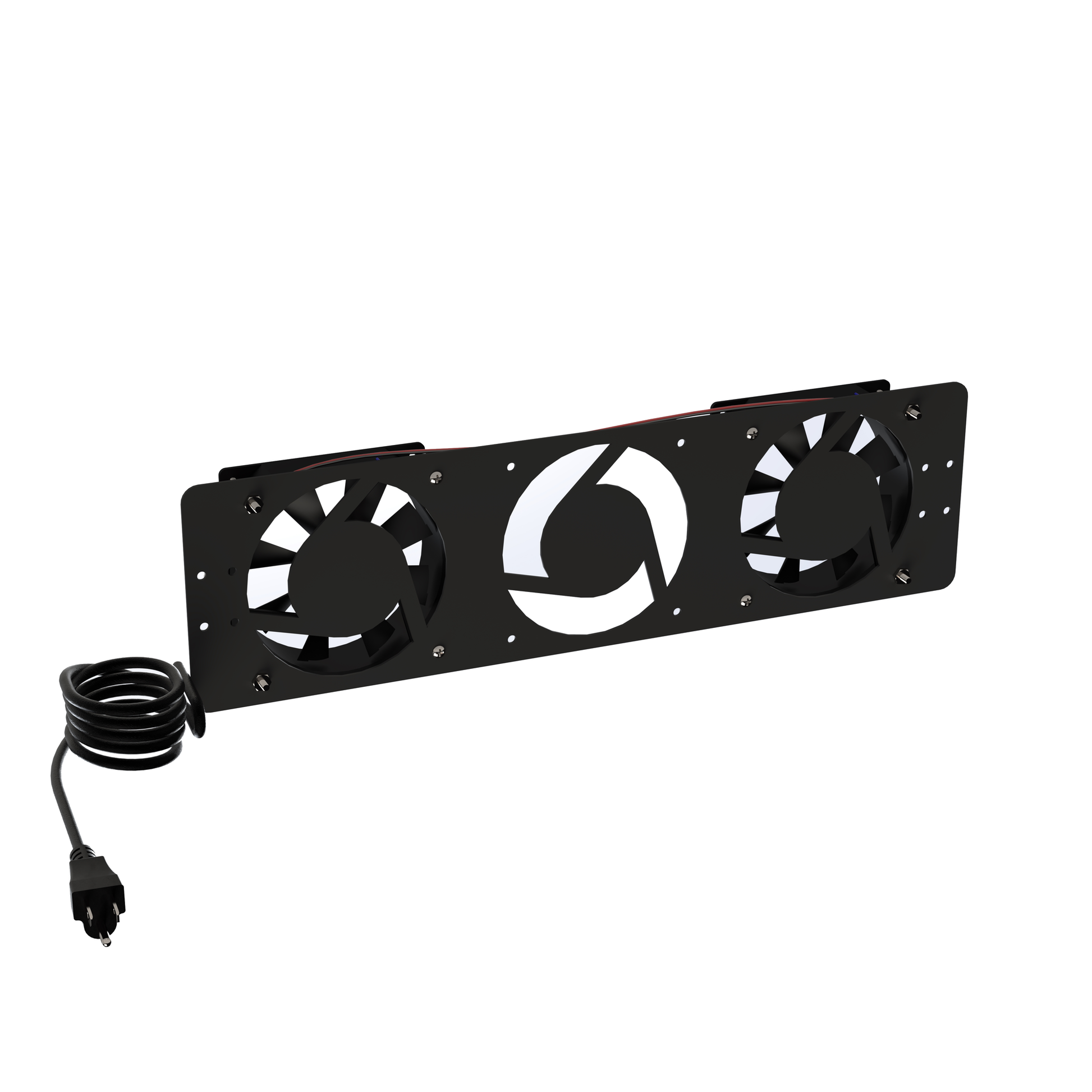 Kit de 2 Ventiladores 110 Vca (12 x 12 cm) con Clavija para Gabinete de Piso | LINKEDPRO BY EPCOM