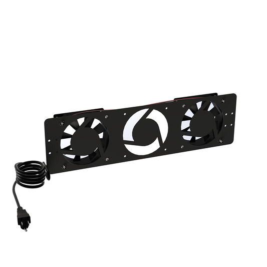 Kit de 2 Ventiladores 110 Vca (12 x 12 cm) con Clavija para Gabinete de Piso | LINKEDPRO BY EPCOM