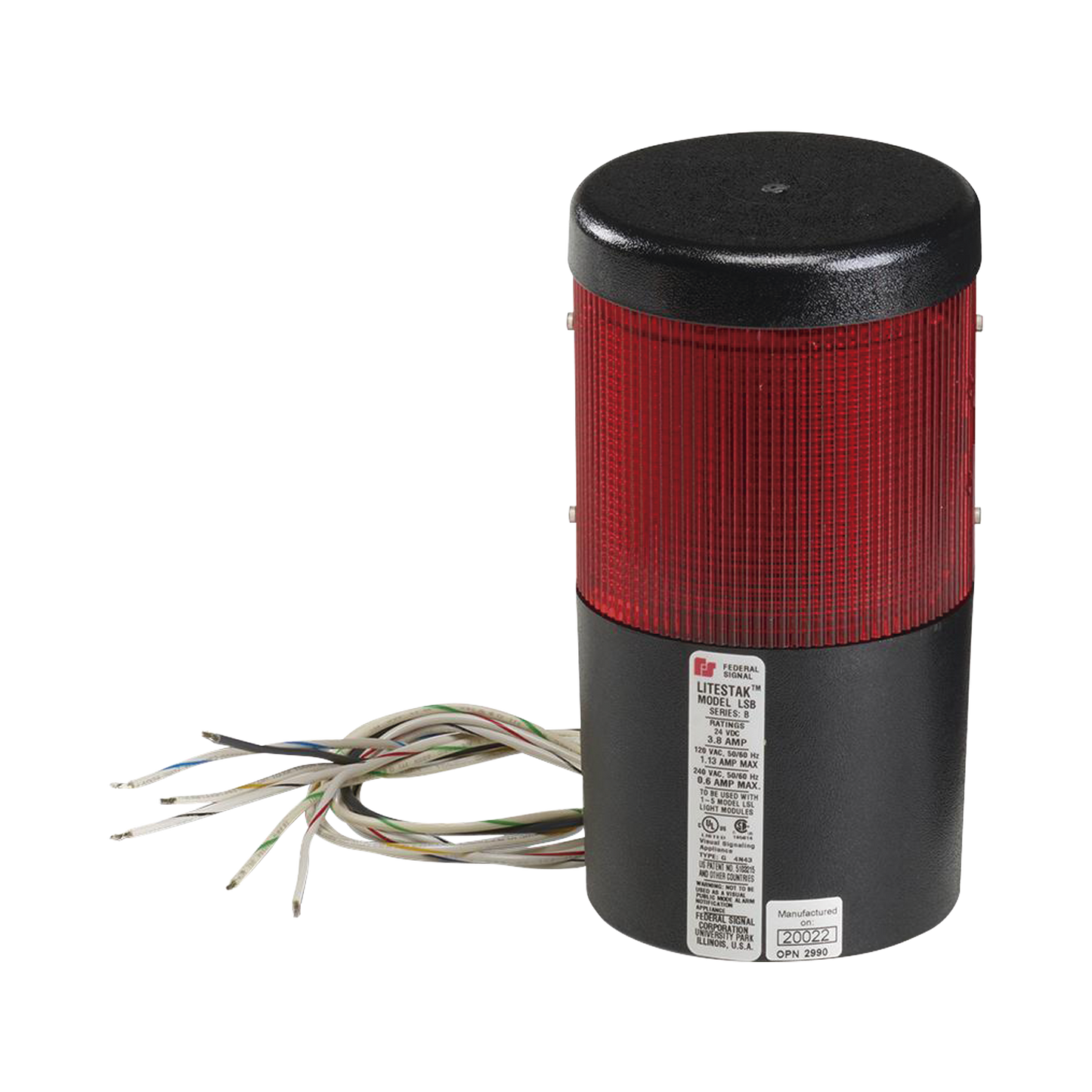 MÃ³dulo de luz LED litestak, 120Vca, rojo