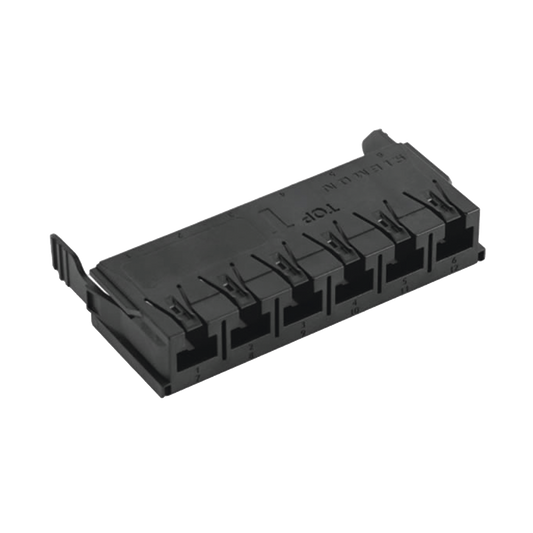 Copper, Adapter Plate, Lightverse Combo, Empty, Utp, 6 Port, Black