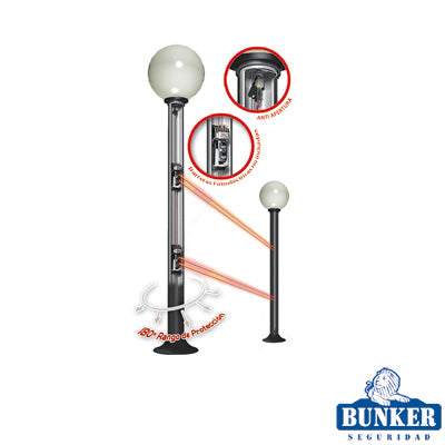 Carcasa ultra resistente y elegante tipo farola ideal para sensores fotoelÃ©ctricos/ Requiere PCGLOBE (no incluido).