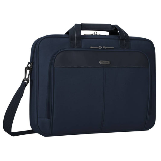Bolso para computadora portátil: maletín delgado clásico azul de 15,6, espacioso y ergonómico targus TCT02702GL