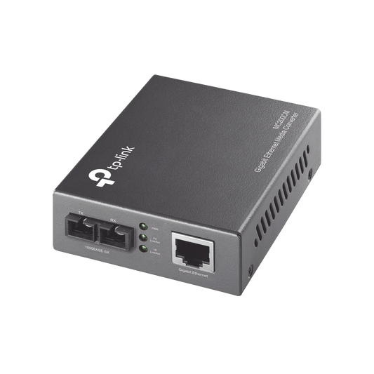 Convertidor Firba Ã“ptica Multimodo /  1 Puerto RJ45 10/100/1000 Mbps / Puerto Fibra Ã“ptica SC 1000 Mbps / Hasta 550 metros / Plug and Play