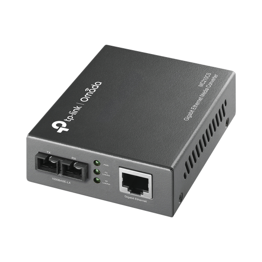 Convertidor Fibra Ã“ptica Monomodo / 1 Puerto RJ45 10/100/1000 Mbps / Puerto Fibra Ã“ptica SC 1000 Mbps / Hasta 20 Km / Plug and Play